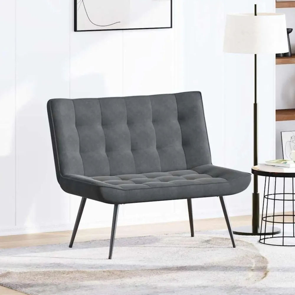 Bankje 110x74x84 cm fluweel>vidaXL Best