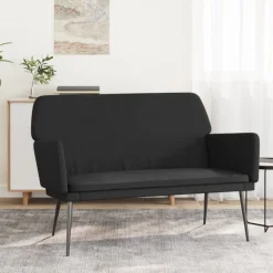 Bankjes*vidaXL Bankje 108x79x79 cm fluweel Zwart