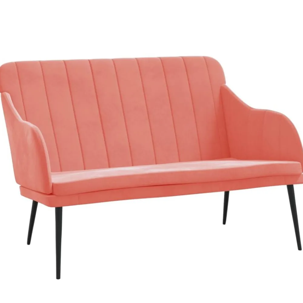 Bankje 110x76x80 cm fluweel>vidaXL New