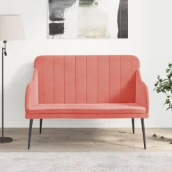 Bankje 110x76x80 cm fluweel>vidaXL New