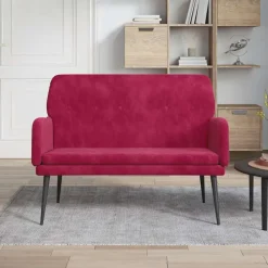 Bankje 108x79x79 cm fluweel>vidaXL Online