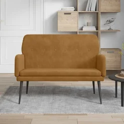 Bankje 108x79x79 cm fluweel>vidaXL Best