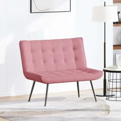 Bankjes*vidaXL Bankje 110x74x84 cm fluweel Roze
