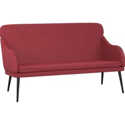 Bankjes*vidaXL Bankje 110x76x80 cm kunstleer Wijnrood