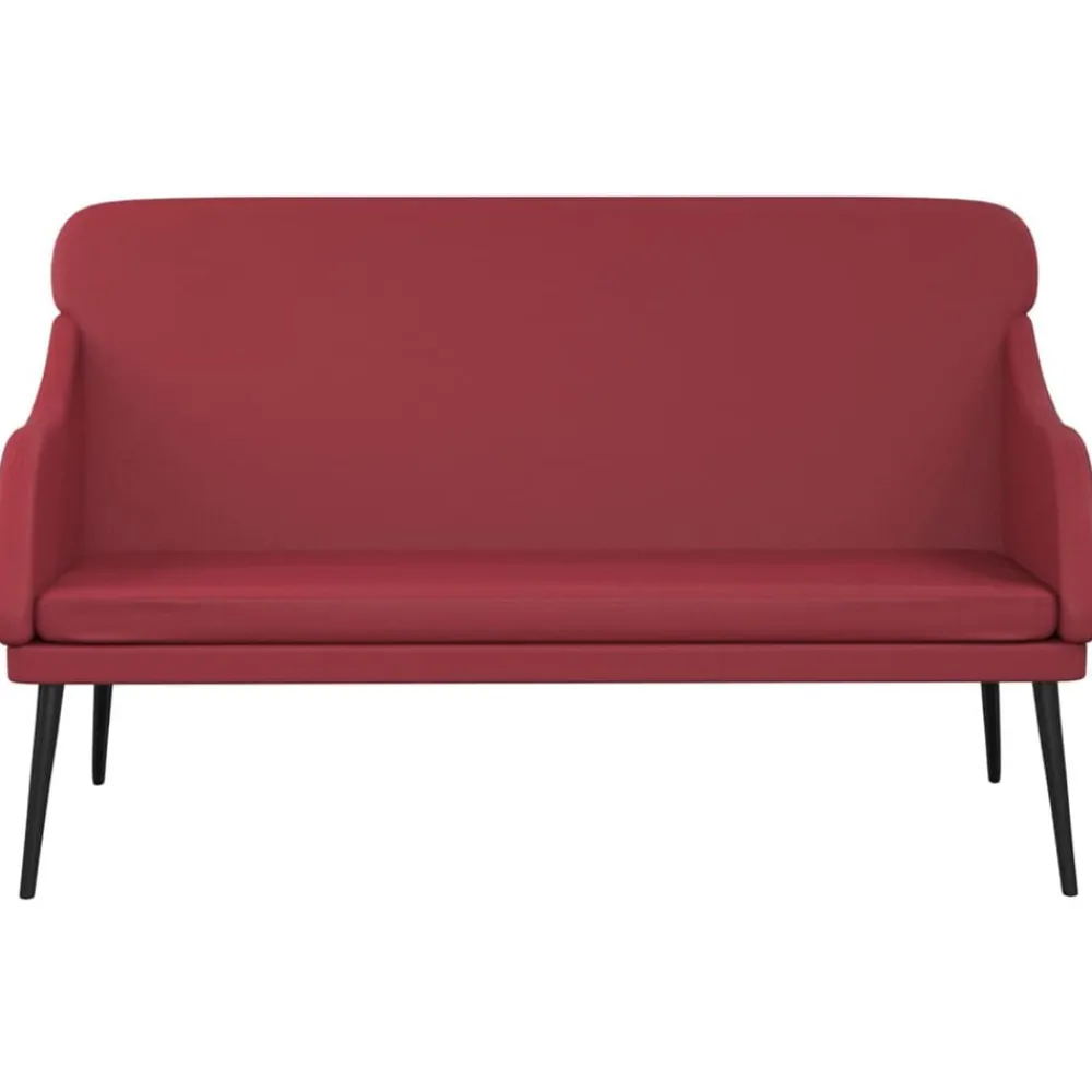 Bankjes*vidaXL Bankje 110x76x80 cm kunstleer Wijnrood