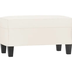 Bankjes*vidaXL Bankje 70x35x41 cm kunstleer crèmekleurig cr&egrave;me