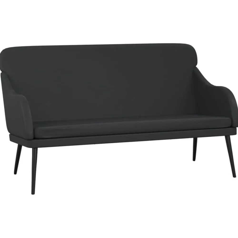 Bankjes*vidaXL Bankje 110x76x80 cm kunstleer Zwart