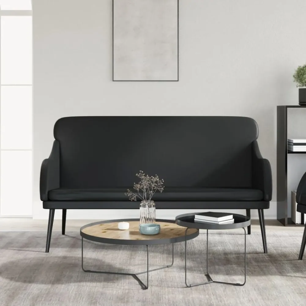 Bankjes*vidaXL Bankje 110x76x80 cm kunstleer Zwart