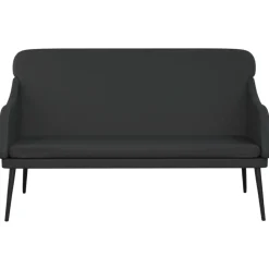 Bankjes*vidaXL Bankje 110x76x80 cm kunstleer Zwart