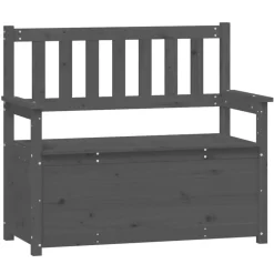 Bankjes*vidaXL Bankje 112,5x51,5x96,5 cm massief grenenhout Grijs