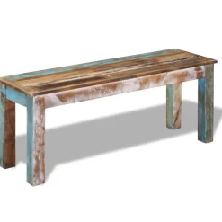 Bankjes*vidaXL Bankje 110x35x45 cm massief gerecycled hout