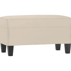 Bankjes*vidaXL Bankje 70x35x41 cm microvezelstof crème cr&egrave;me