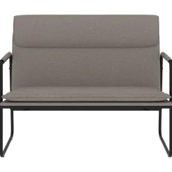 Bankjes*vidaXL Bankje 100x64x80 cm stof Taupe