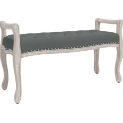 Bankje 110x45x60 cm stof donker>vidaXL Clearance