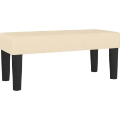 Bankjes*vidaXL Bankje 70x30x30 cm stof crèmekleurig Cr&egrave;me