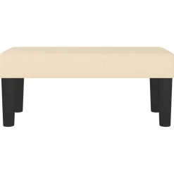 Bankjes*vidaXL Bankje 70x30x30 cm stof crèmekleurig Cr&egrave;me