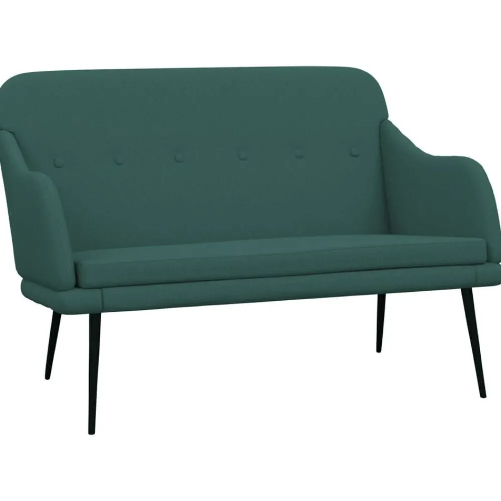 Bankjes*vidaXL Bankje 110x76x80 cm stof Donkergroen