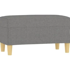 Bankjes*vidaXL Bankje 70x35x41 cm stof Donkergrijs