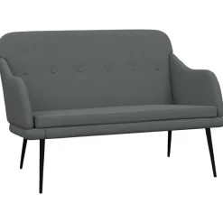 Bankjes*vidaXL Bankje 110x76x80 cm stof Donkergrijs