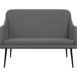 Bankjes*vidaXL Bankje 110x76x80 cm stof Donkergrijs