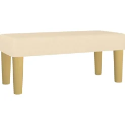 Bankjes*vidaXL Bankje 70x30x30 cm stof crèmekleurig Cr&egrave;me