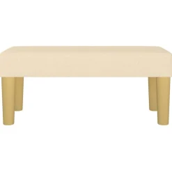 Bankjes*vidaXL Bankje 70x30x30 cm stof crèmekleurig Cr&egrave;me