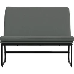Bankjes*vidaXL Bankje 100x75x76 cm stof Donkergrijs