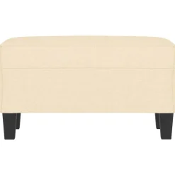 Bankjes*vidaXL Bankje 70x35x41 cm stof crèmekleurig Cr&egrave;me