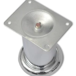 Bankpoten rond 8 st 60 mm chroomkleurig><noscript><img width=
