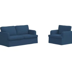 Bankstel 2 pcs 162 x 80 x 85 cm Stof>vidaXL Outlet
