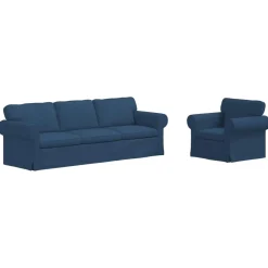 Bankstel 2 pcs 245 x 82 x 80 cm Stof>vidaXL Outlet