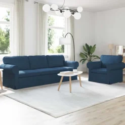 Bankstel 2 pcs 245 x 82 x 80 cm Stof>vidaXL Outlet