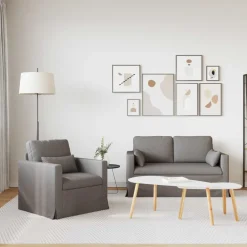 Bankstel 2 pcs 139 x 78 x 80 cm Stof><noscript><img width=