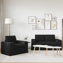 Bankstel 2 pcs 162 x 80 x 82 cm Stof><noscript><img width=