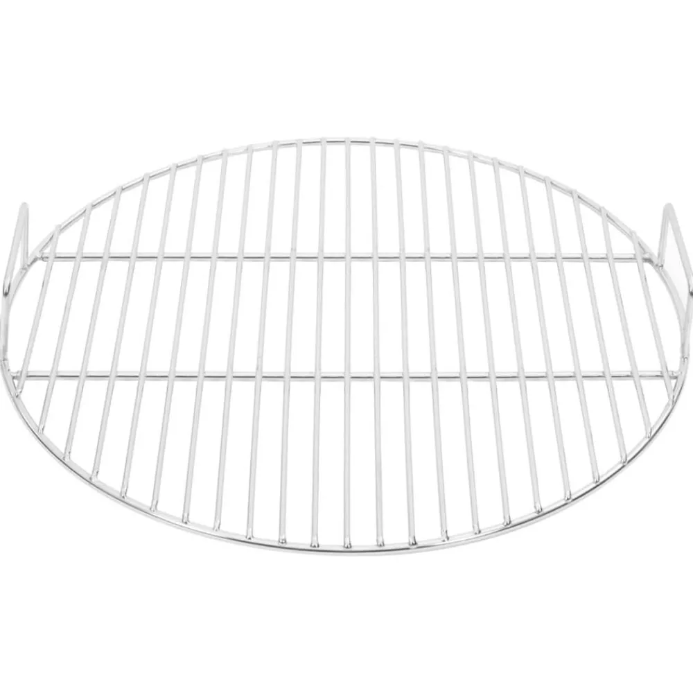 Barbecuerooster met handgrepen rond Ø44,5 cm 304 roestvrijstaal>vidaXL Best