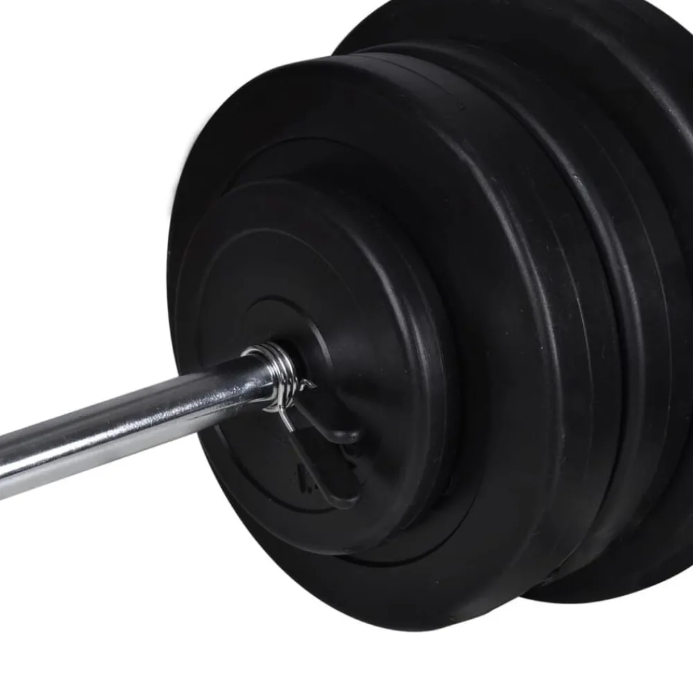 Fitness*vidaXL Barbell- en dumbbellset 60,5 kg