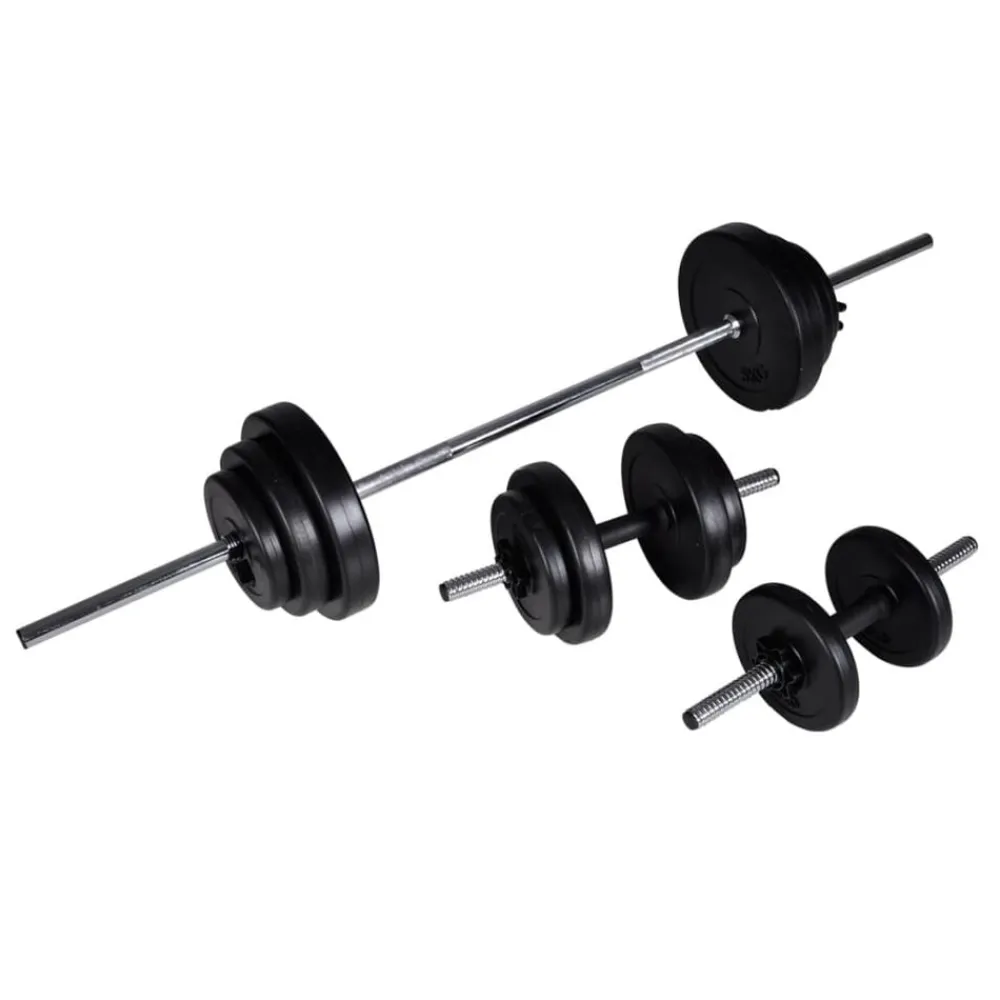 Barbell- en dumbbellset 30,5 kg>vidaXL