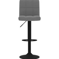 Stoelen*vidaXL Barkruk fluweel Donkergrijs