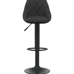 Stoelen*vidaXL Barkruk fluweel Zwart