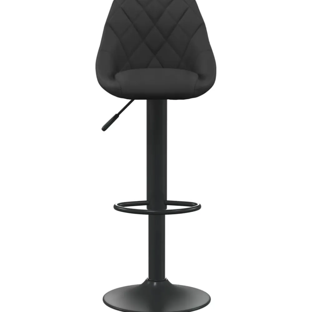 Stoelen*vidaXL Barkruk fluweel Zwart