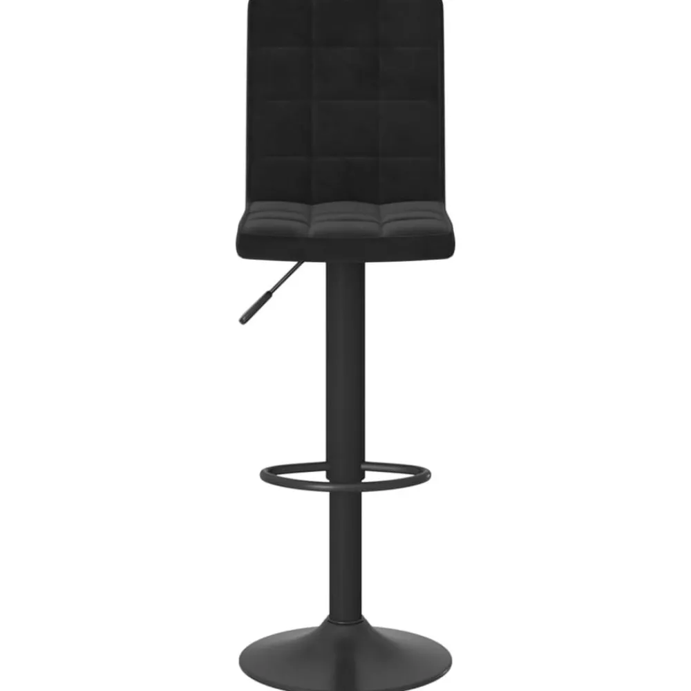 Stoelen*vidaXL Barkruk fluweel Zwart