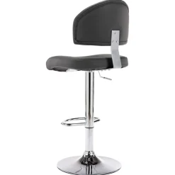 Stoelen*vidaXL Barkruk kunstleer Grijs