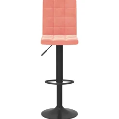 Stoelen*vidaXL Barkruk Fluweel Roze
