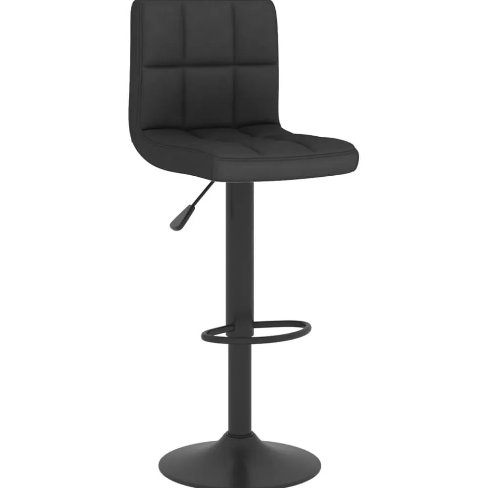 Stoelen*vidaXL Barkruk stof Zwart