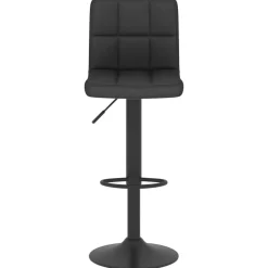Stoelen*vidaXL Barkruk stof Zwart