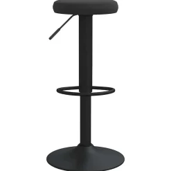 Stoelen*vidaXL Barkrukken 2 st fluweel Zwart