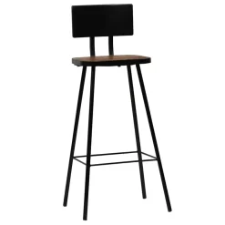Stoelen*vidaXL Barkrukken 2 st massief gerecycled hout