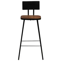Stoelen*vidaXL Barkrukken 2 st massief gerecycled hout