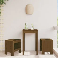 Barkrukken 2 st 40x36x45 cm massief grenenhout honingbruin>vidaXL Clearance