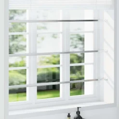 Bouwmaterialen*vidaXL Barrièrestangen verstelbaar 3 st 710-1200 mm